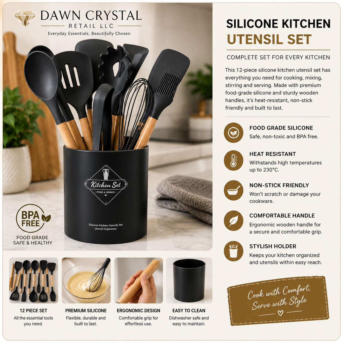 Modern Kitchen Utensil Set