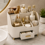 Elegant Cream Vanity Organizer