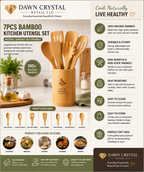 7-Piece Bamboo Kitchen Utensil Set