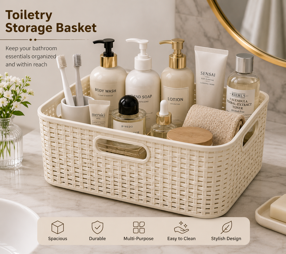Toiletry Storage Basket