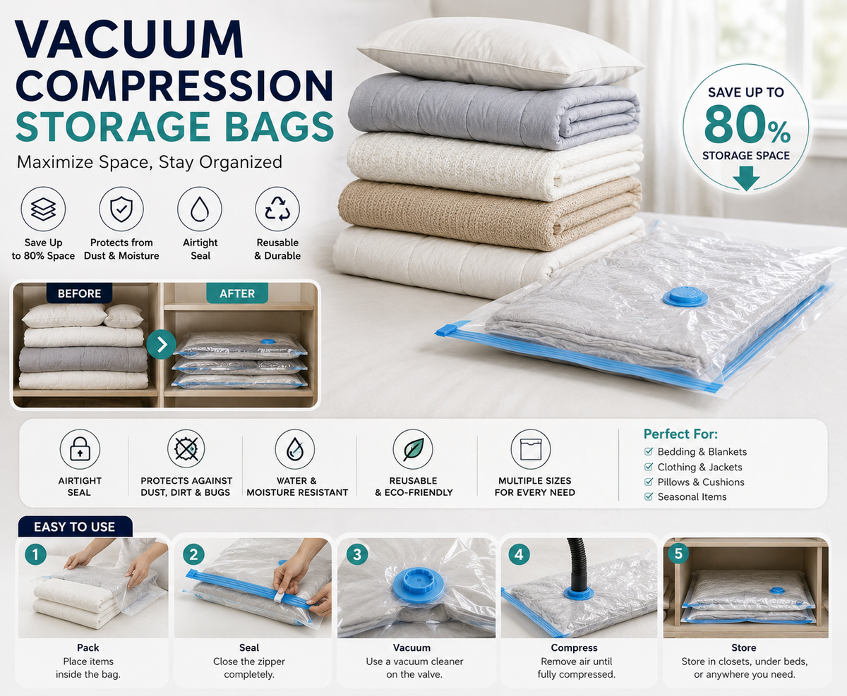Vacuum Compression Storage Bags
